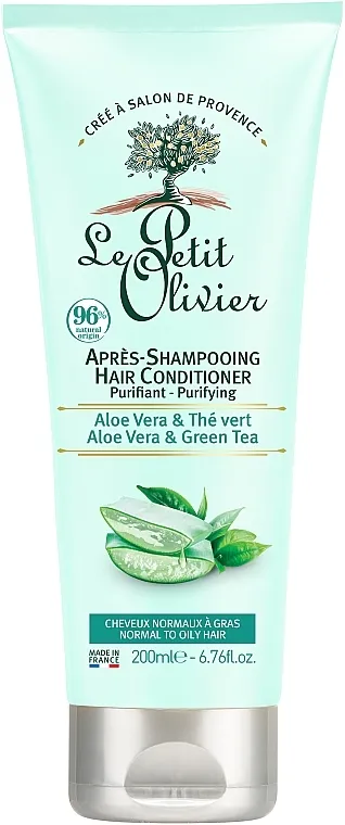 Le Petit Olivier Aloe Vera &amp; Green Tea Regenerator za normalnu i masnu kosu
