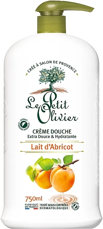 Le Petit Olivier Extra Gentle Apricot Milk Shower Creams Krema za tuširanje "Kajsija Mlijeko"