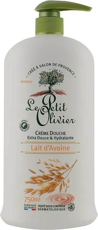 Le Petit Olivier Extra Gentle Shower Cream Ekstra nježna krema za tuširanje "Zobeno mlijeko"