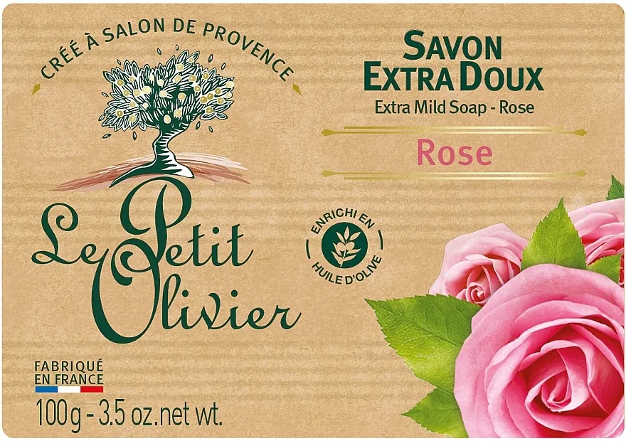 Le Petit Olivier Extra Mild Soap Rose Ekstra nježni sapun s ekstraktom ruže