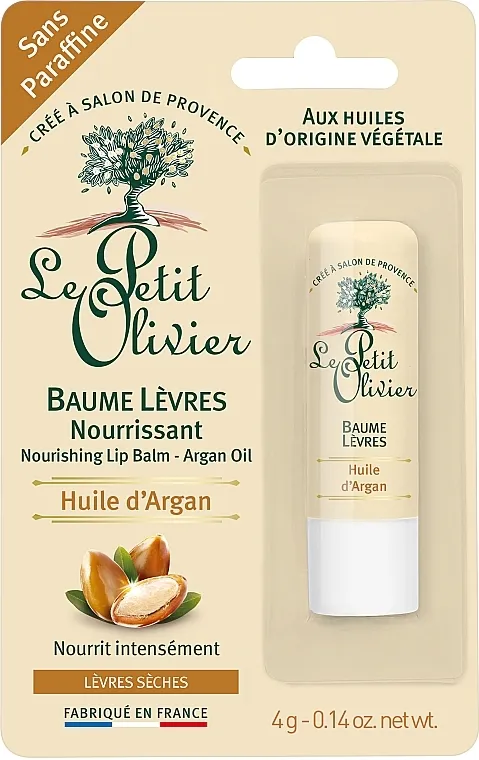 Le Petit Olivier Face Care with Argan Oil Anti-Age Balm Balzam za usne protiv starenja s arganovim uljem