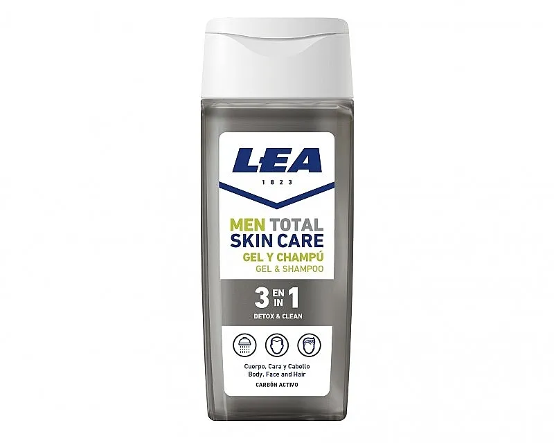 Lea Men Total Skin Care Detox&amp;Clean Shower Gel &amp; Shampoo Detox gel za tuširanje 3 u 1