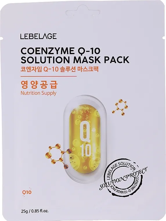 Lebelage Coenzyme Q-10 Solution Mask Sheet maska ​​za lice