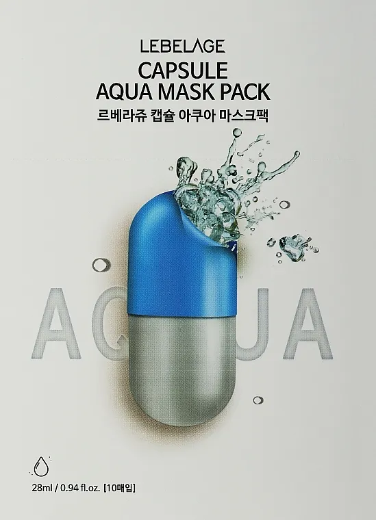 Lebelage Dr. Capsule Aqua Mask Pack Maska u listu sa morskom vodom