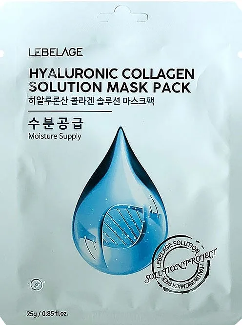Lebelage Hyaluronic Collagen Solution Mask Sheet maska za lice