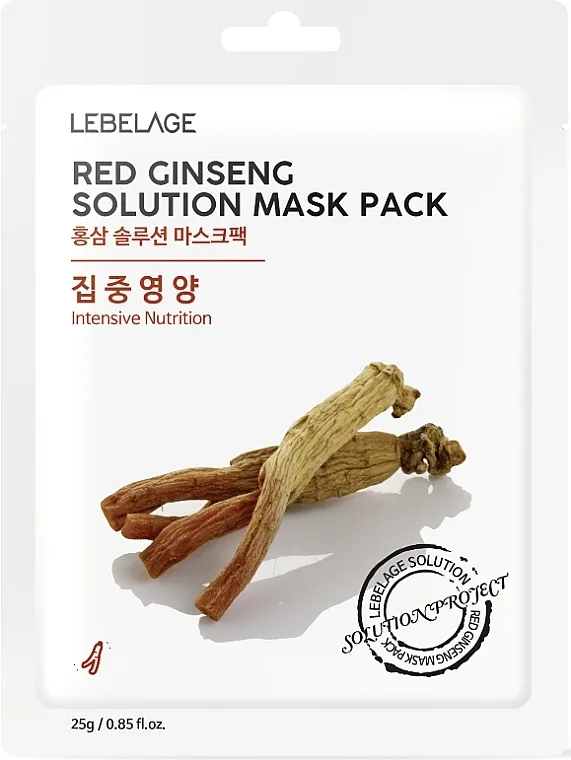 Lebelage Red Ginseng Solution Mask Tkanina maska za lice