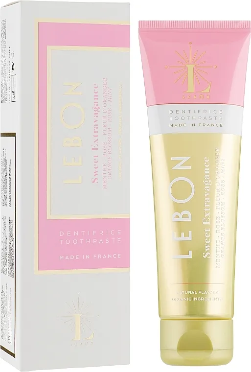 Lebon Toothpaste Sweet Extravagance Pasta za zube s okusom ruže isprepletena notama cvijeta naranče i mente
