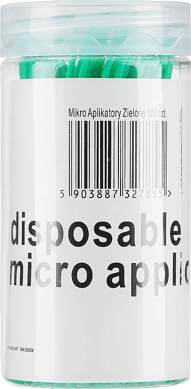 Lewer Micro Applicators Mikro aplikatori za trepavice, zeleni, 100 kom