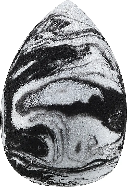 Lewer Mramorni beauty blender, bijeli i crni