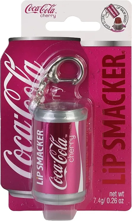 Lip Smacker Coca-Cola Cherry Lip Balm Balzam za usne Coca-Cola Cherry + privezak