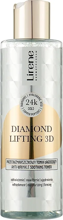 Lirene Diamond lifting 3D Tonic Tonik za umirirvanje kože lica