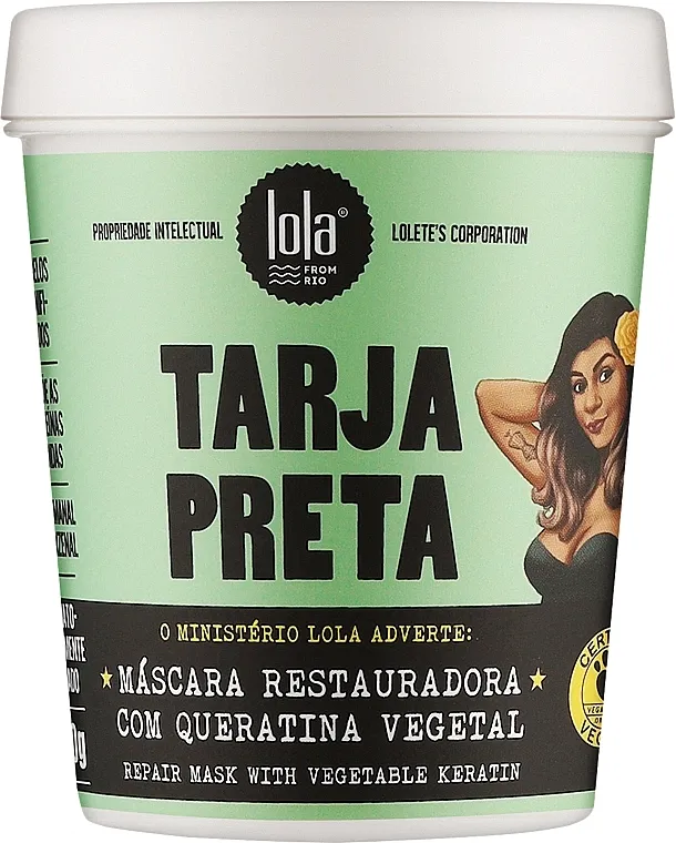Lola From Rio Tarja Preta Restorative Mask With Vegetable Keratin Obnavljajuća maska za kosu od biljnog keratina