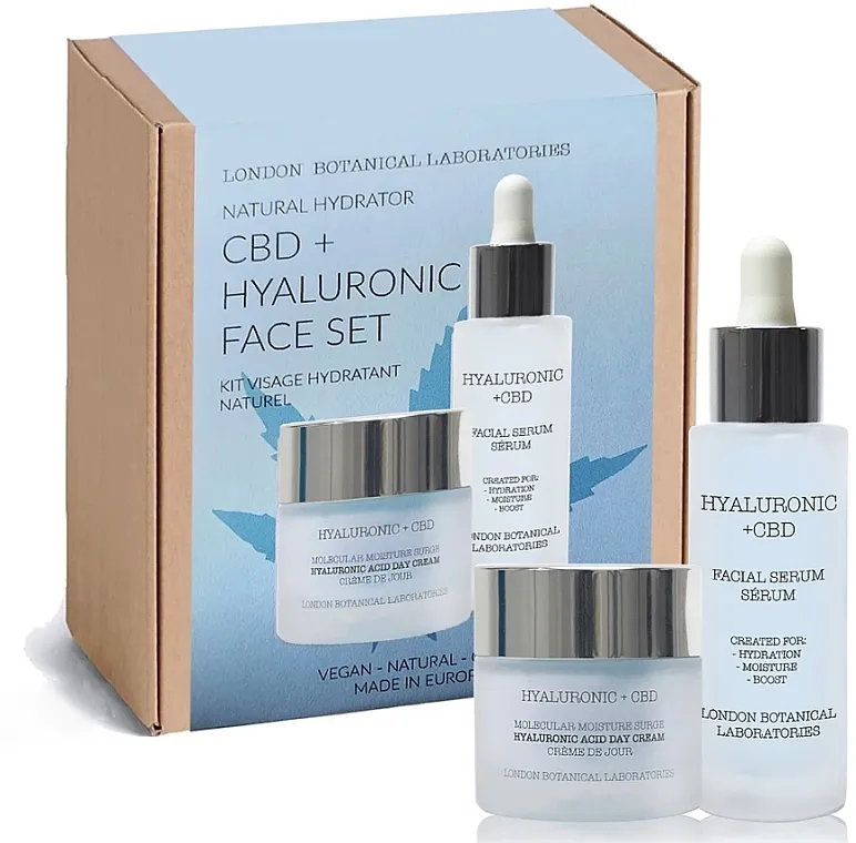 London Botanical Laboratories CBD + Hyaluronic face (cr/50ml + ser/30ml) Set