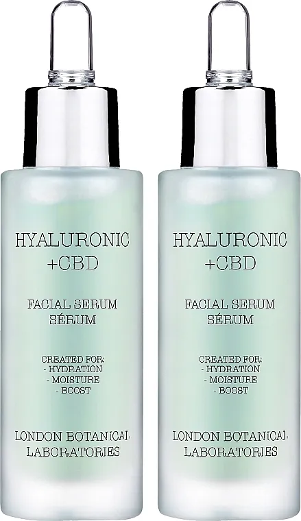 London Botanical Laboratories Hyaluronic Acid+CBD Moisture Surge Serum (serum/30ml + serum/30ml) Set