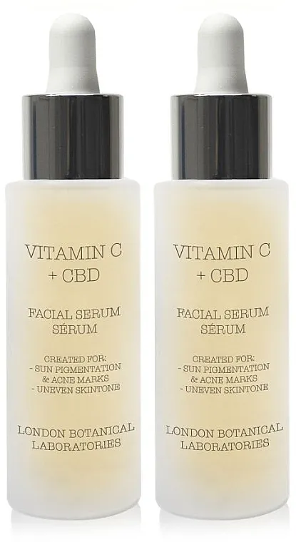 London Botanical Laboratories Vitamin C + CBD Serum (serum/30ml + serum/30ml) Set