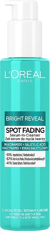 LOreal Paris Bright Reveal Spot Fading Gel serum za umivanje