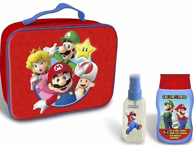 Lorenay Super Mario (bubble bath-shampoo/200ml + b/spray/90ml + bag) Set