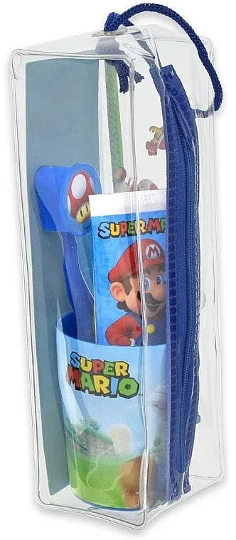 Lorenay Super Mario ( toothpaste/75ml + toothbrush + cup + bag) Set