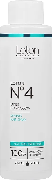 Loton 4 Hairspray (dopuna) Prirodni lak za kosu