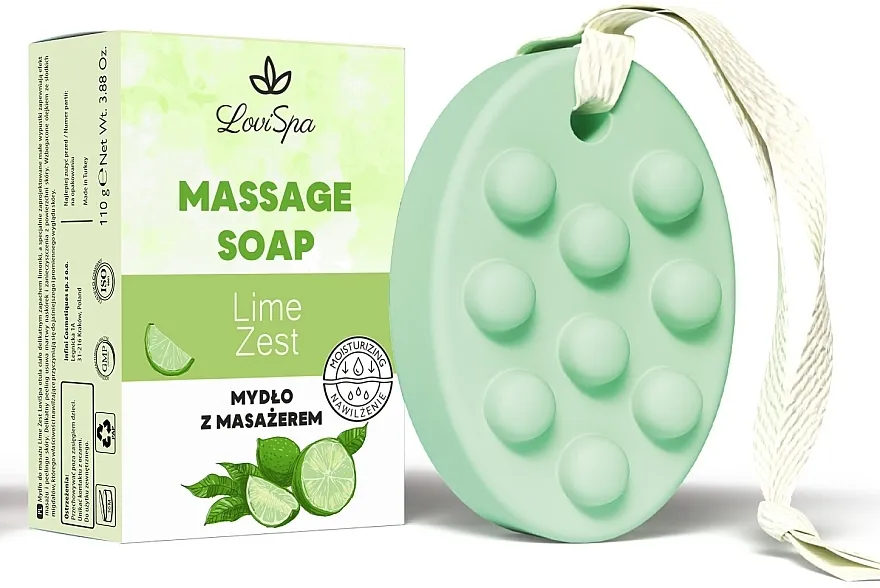 Lovi Spa Massage Soap Lime Zest Masažni sapun 'Kora limete'