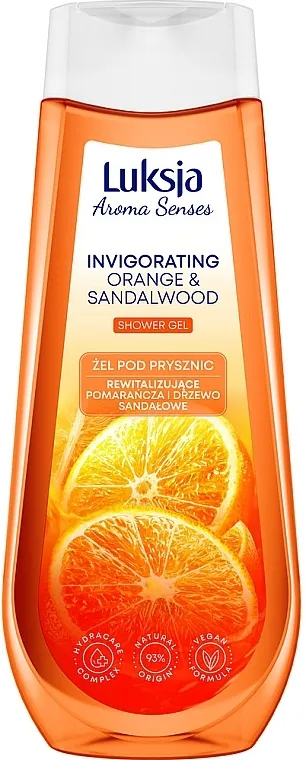 Luksja Aroma Senses Invigorating Orange &amp; Sandalwood Shower Gel Gel za tuširanje "Naranča i sandalovina"