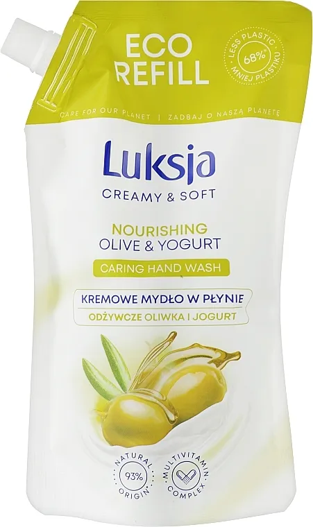 Luksja Creamy &amp; Soft Olive &amp; Yogurt Caring Hand Wash (dojpak) Tekući sapun s maslinama i jogurtom