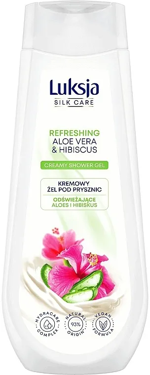 Luksja Silk Care Refreshing Aloe Vera &amp; Hibiscus Creamy Shower Gel Gel za tuširanje