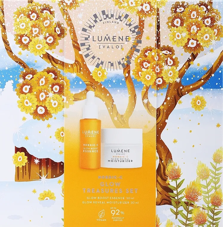 Lumene Valo Glow Treasures Set (essen/30ml + f/cr/50ml)