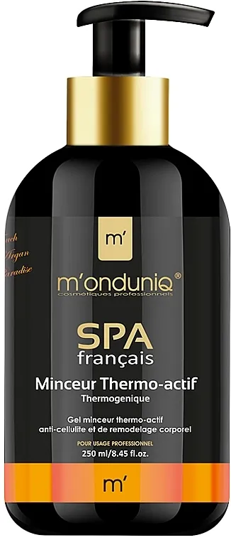 M'onduniq SPA Touch Of Argan Paradise Thermoactive Anti-Cellulite Slimming And Body-Sculpting Gel Termo aktivni gel protiv celulita za korigovanje tela
