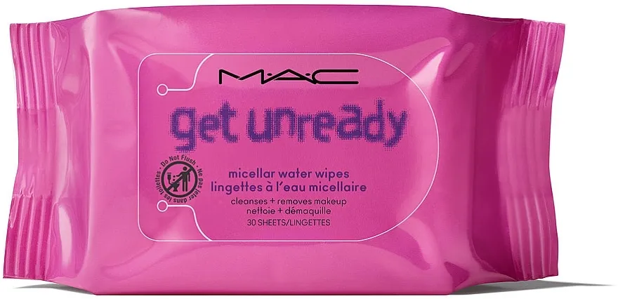 MAC Get Unready Micellar Water Wipes Micelearne maramice za skidanje šminke, 30 kom.