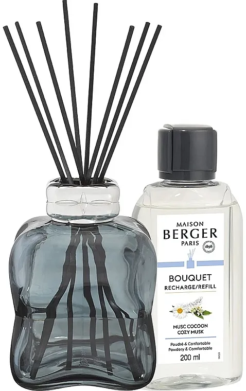 Maison Berger Aroma Diffuser Cosy Blue + Cozy Musk Refill (diffuser + refill/200ml) Set