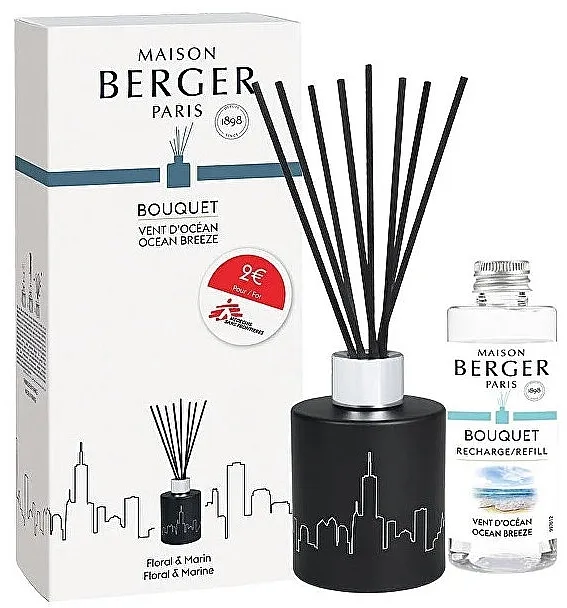 Maison Berger Duftpinde Scented Black + Ocean Refill (diffuser + refill/115ml) Set
