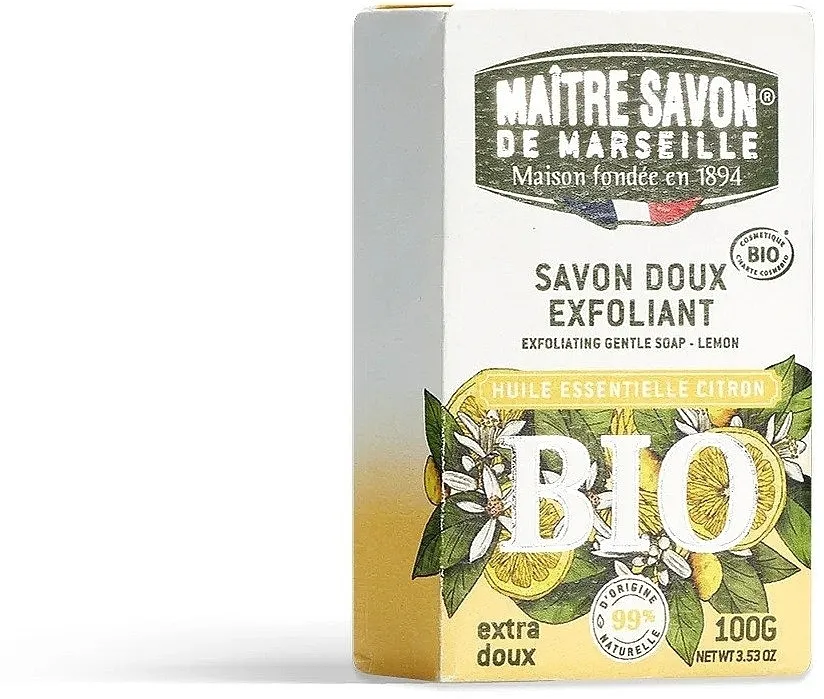 Maitre Savon de Marseille Exfoliating Gentle Soap Lemon Sapunski