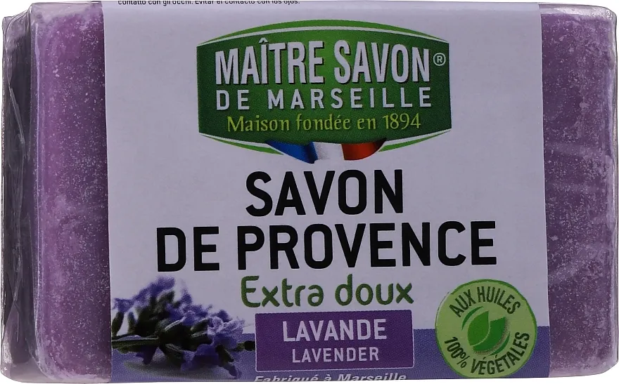 Maitre Savon De Marseille Savon De Provence Lavender Soap Bar Sapun "Lavanda"