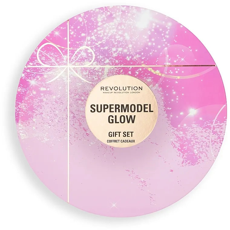 Makeup Revolution Super Model Glow Set Set, 14 proizvoda