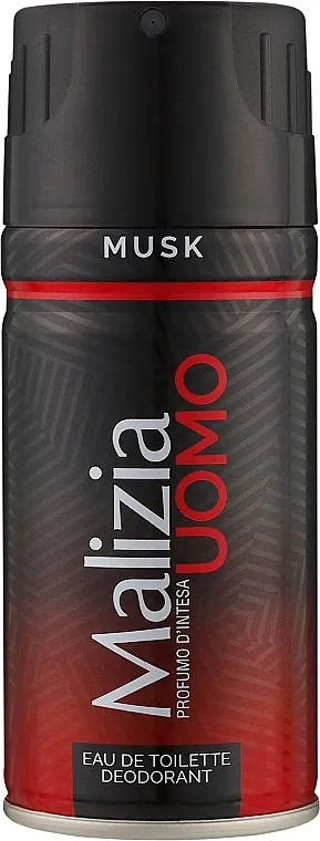 Malizia Uomo Deodorant Spray Musk Parfimisani dezodorans "Mošus"