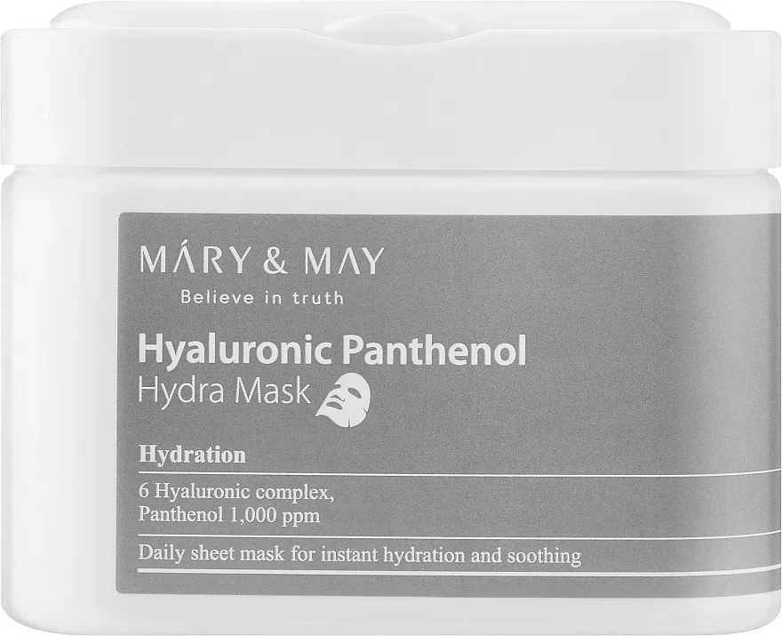 Mary &amp; May Hyaluronic Panthenol Hydra Mask Sheet maske s hijaluronskom kiselinom i pantenolom