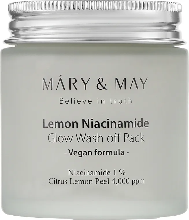 Mary &amp; May Lemon Niacinamide Glow Wash Off Pack Maska za čišćenje za ravnomjerni ton kože s niacinamidom