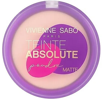 Mat puder s efektom gole kože Vivienne Sabo Mattifying Pressed Powder Teinte Absolute Matte