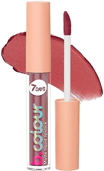 Mat tečni karmin 7 Days B.Colour Matte Liquid Lipstick