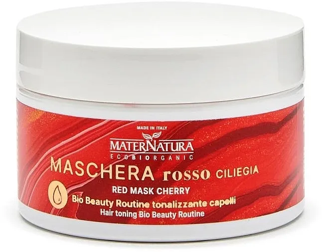 MaterNatura Red Mask Cherry Tonirajuća maska za crvene nijanse kose