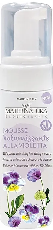MaterNatura Wild Pansy Volumising Hair Styling Mousse Mousse za volumen