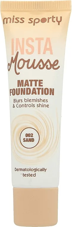 Matirajući tekući puder Miss Sporty Insta Mousse Matte Foundation