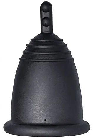 Me Luna Classic Menstrual Cup Stem Menstrualna čašica s nogicom, veličina S, crna