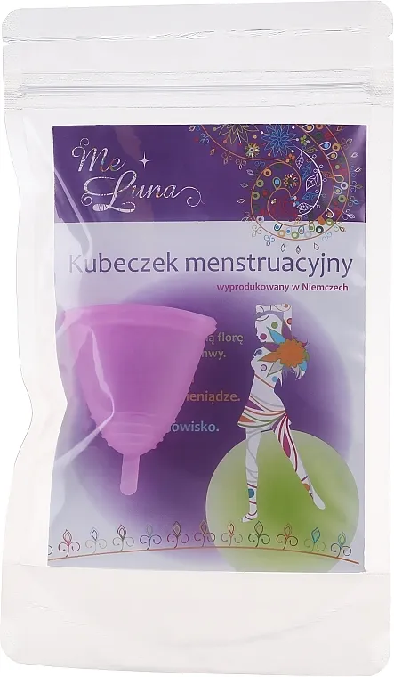 Me Luna Soft Menstrual Cup Stem Menstrualna čašica s drškom, veličina M, ružičasta