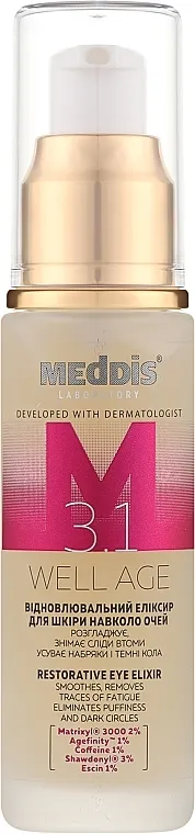 Meddis Well Age Menopause Restorative Eye Elixir Regenerativni eliksir za područje oko očiju