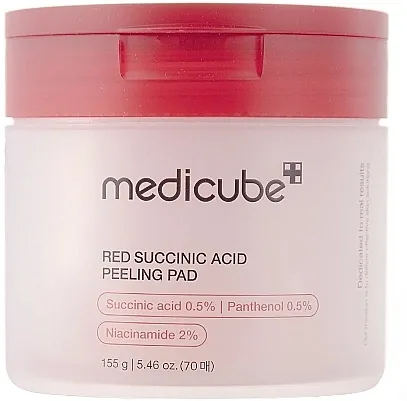 Medicube Red Succinic Acid Peeling Pad Eksfolijantne pločice za lice