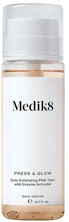 Medik8 Press &amp; Glow Daily Exfoliating PHA Tonic With Enzyme Activator Tonik za lice