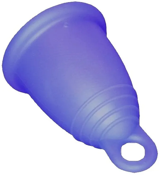 MeLuna Sport Menstrual Cup Ring Menstrualna čašica s petlicom, veličina M, tamnoljubičasta