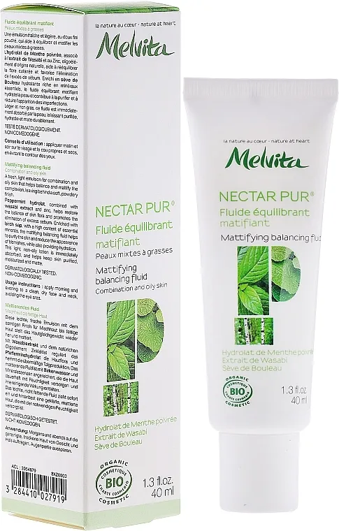 Melvita Nectar Pur Fluide Hydratant Matifiant Matirajući fluid za lice